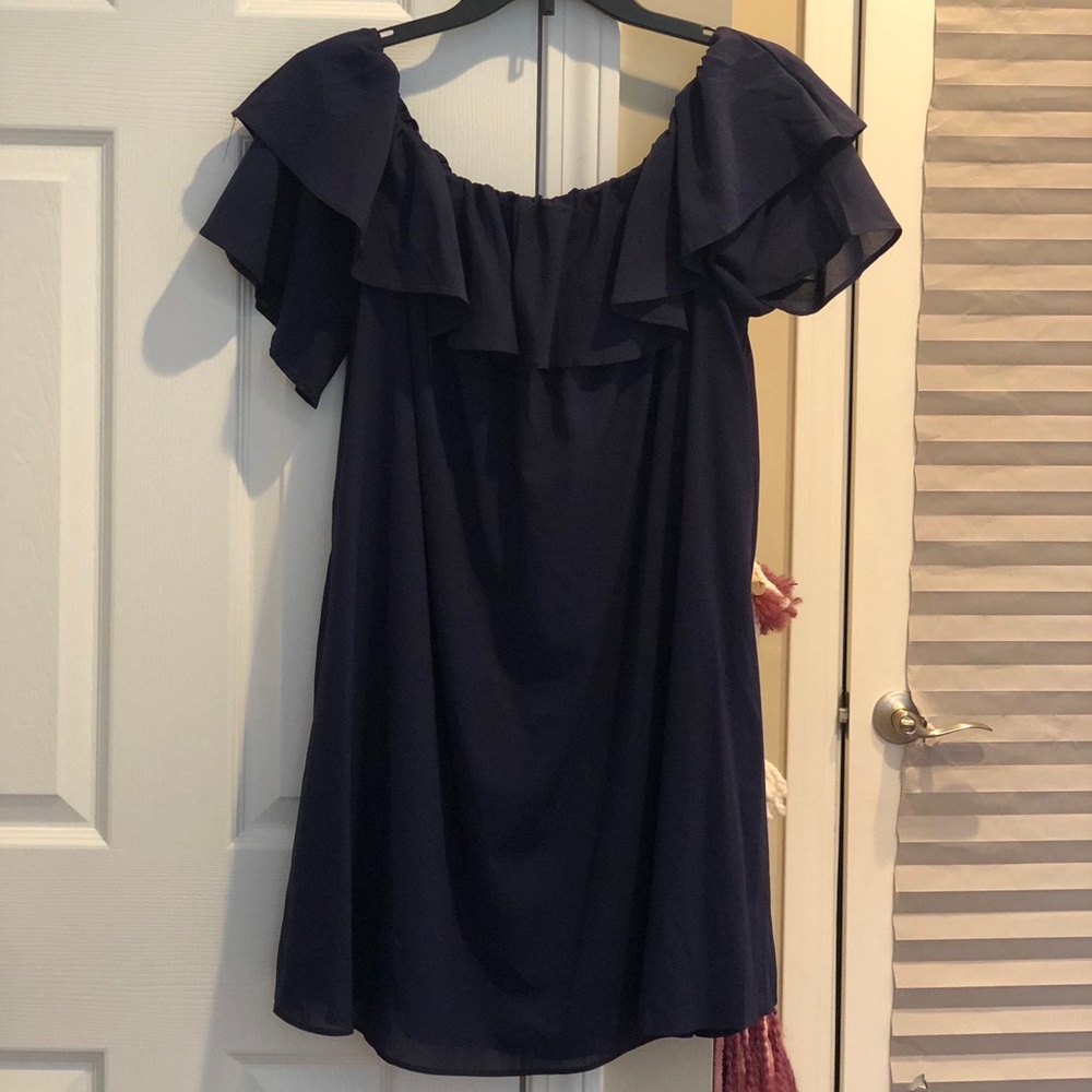 Navy cocktail dress